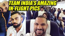 India tour of Sri Lanka: Virat Kohli & Co share in-flight pictures on social media | Oneindia News