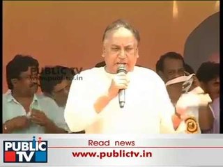 Kalasa Banduri Protest: Senior Actor Ashok Addresses The Crowd