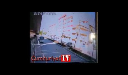 Esenyurt'taki doğalgaz patlaması güvenlik kamerasında