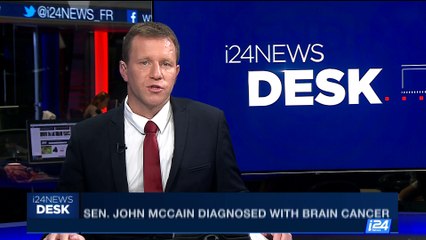 i24NEWS DESK | Sen. John McCain diagnosed with brain cancer | Thursday, July 20th 2017