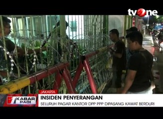 Terkait Isu Serangan, Kantor PPP Pasang Kawat Berduri