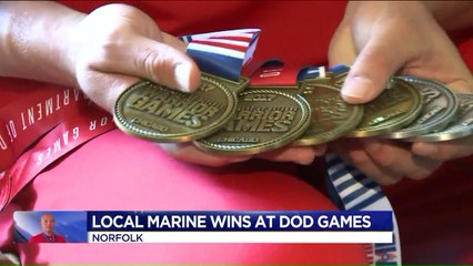 Blind Marine Brings Home 6 Medals from Warrior Games