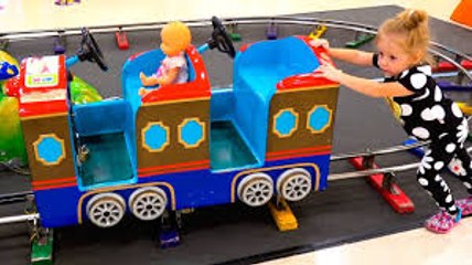 Kids Shopping at the Supermarket and Play Area Indoor Playground for children Baby Nursery Songs