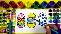 Enfants coloration les couleurs dessiner Pâques Oeuf pour Comment Apprendre à Il vidéos Pages surprise