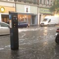 Streets in Cologne Flooded After Thunderstorm Hits City