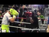 Boxing Star Canelo Alvarez Sparring Derek Innis