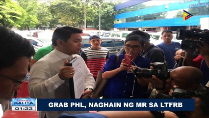 Grab Philippines, naghain ng MR sa LTFRB
