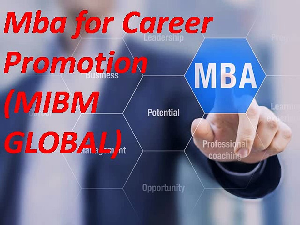 Mba for Career Promotion In India