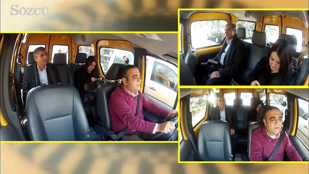 Taksici Sezgin Tanrıkulu, yolcusu Tahir Elçi...