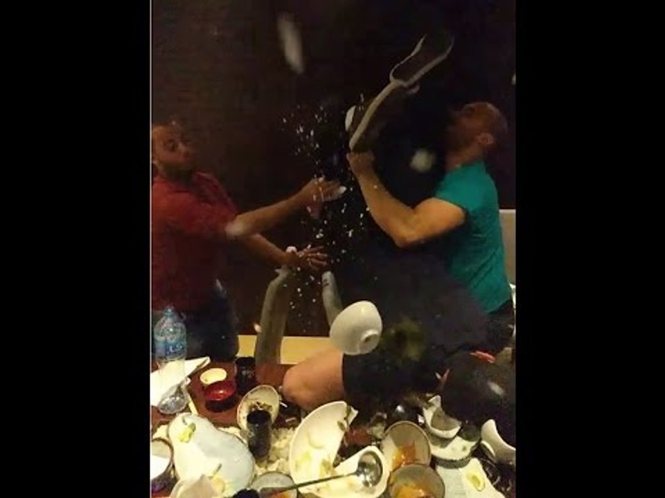 Slow Motion Handstand Fail at Peaceful Japanese Restaurant