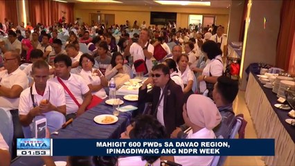 Mahigit 600 PWDs sa Davao region, ipinagdiwang ang NDPR Week
