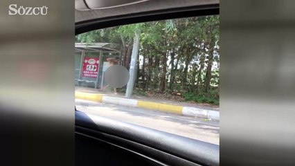 Belek'te çıplak adam alarmı