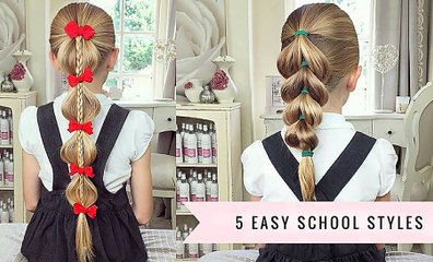 Easy Hairstyle Tutorial School Hairstyles