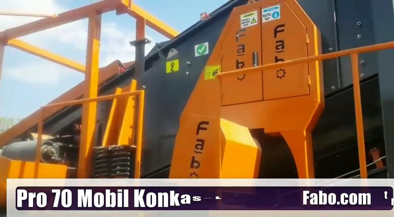 İzmir Mobil Konkasör Tesisi İmalatı Fabo Makina Kalitesi İle