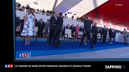 Emmanuel Macron : La sortie surréaliste de Donald Trump sur leur poignée de main (Vidéo)