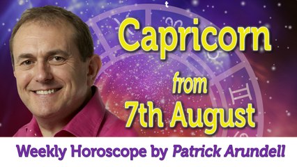 Capricorn Weekly Horoscope from 7th August - 14th August 2017