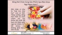 Xông hơi chân cùng sản phẩm Spa nào giúp ngủ ngon hơn