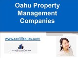 Oahu Property Management Companies - www.certifiedps.com