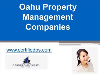 Oahu Property Management Companies - www.certifiedps.com