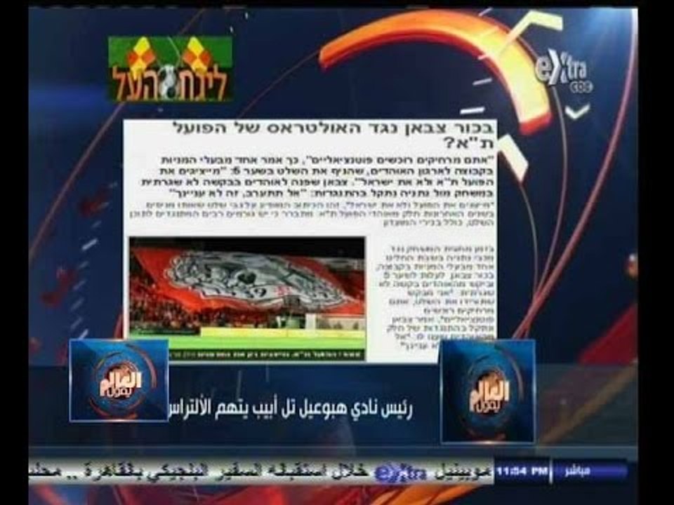 ‫#العالم_يقول | الحلقة الكاملة  15 سبتمبر 2014 | رئيس نادي هبوعيل تل ابيب يتهم الالتراس بالأرهاب