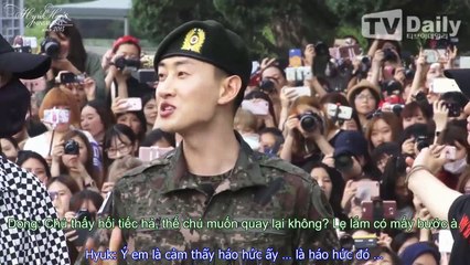 [2H's Neverland I Vietsub] 170712 EunHyuk Army Discharge Interview