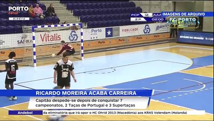 A entrevista de "despedida" como jogador de Ricardo Moreira