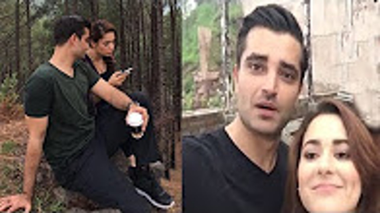 Hamza Ali Abbasi And Hania Amir On The Set Of Parwaz Hai Junoon