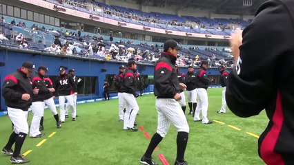 久々のZOZOマリンでのリズムトレーニングにカメラが接近【広報カメラ】