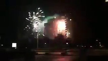 Pour empêcher le sommeil des joueurs de l'Hajduk les ultras du Levski ont allumé des feux d'artifice devant l'hôtel