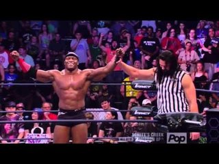 Lashley Makes Galloway Raise His Hand in Victory