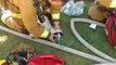 Firefighters rescue and revive dog suffering from smoke inhalation