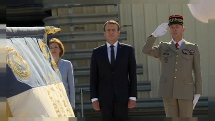 Macron shows solidarity with soldiers after army head quits