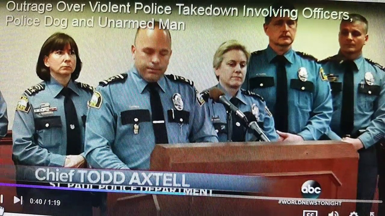 Innocent Black Man attacked by K9 Police Dog & viciously kicked by Police (Race Soldiers)