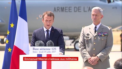 Emmanuel Macron aux militaires :  "Aucun budget autre que celui des armées ne sera augmenté" en 2018
