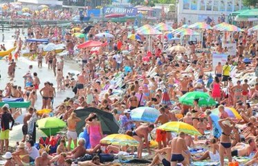 В Крыму небывалый наплыв отдыхающих :)
