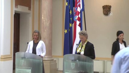AB Yüksek Temsilcisi Mogherini Hırvatistan'da