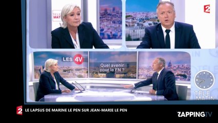 Marine Le Pen : Son lapsus gênant sur Jean-Marie Le Pen en direct sur France 2 (Vidéo)