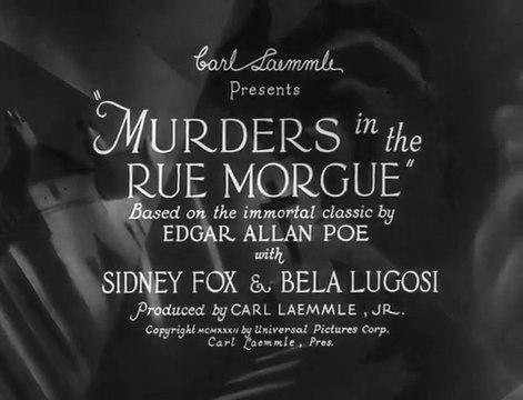 Os Assassinos da Rua Morgue (Murders in the Rue Morgue - 1932), com Bela Lugosi, filme completo, legendado em português