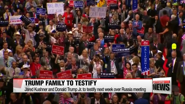 Jared Kushner and Donald Trump Jr. to testify next week over Russia meeting