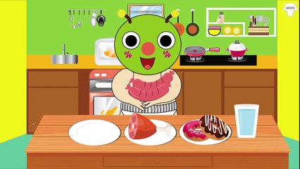 むしむしくん トイレトレーニング アニメ ❤ ホットドッグ - ドーナツ ❤ こどもが笑う！- 赤ちゃん泣き止む