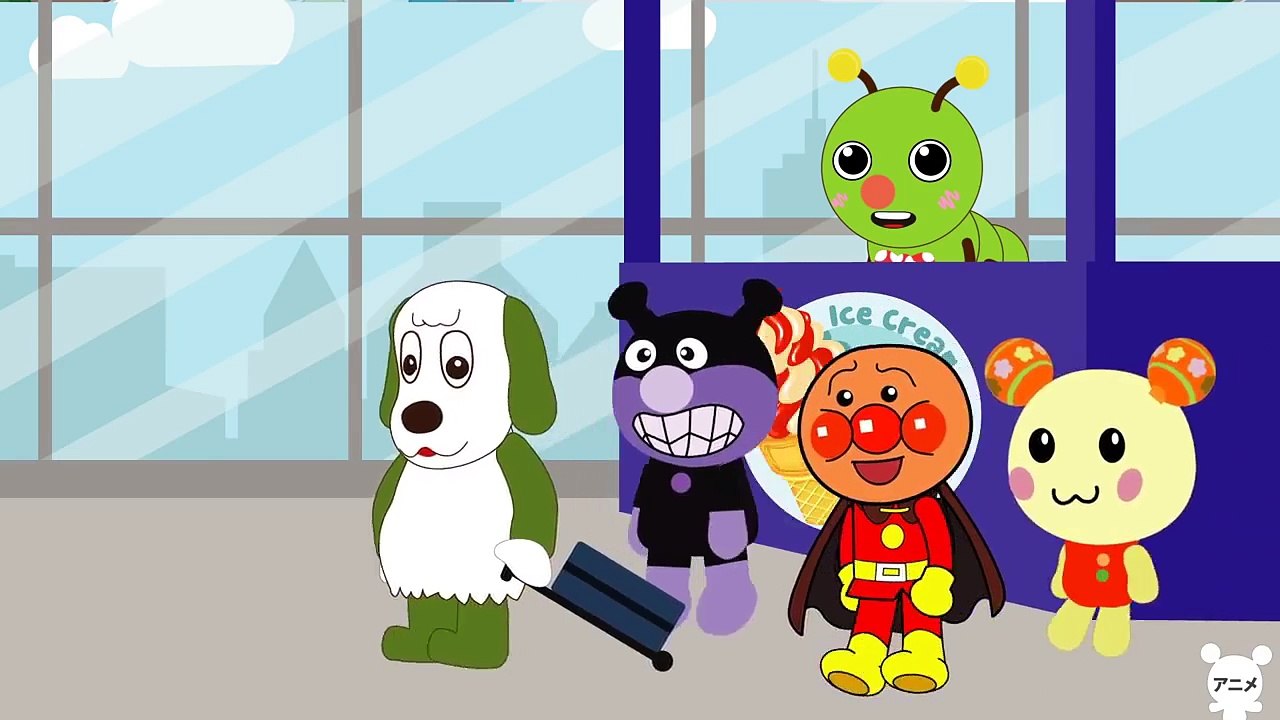アンパンマン アニメ❤️エアポート - うーたん - わんわん - バイキンマン - むしむし...