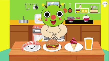 むしむしくん トイレトレーニング アニメ ❤ 食べるだけ - 寿司ロール ピザ カップケーキ ❤ こどもが笑う！- 赤ちゃん泣き止む  [Kid TV]