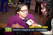 Cercado: al menos cuatro heridos por choque entre dos cúster del 'Chosicano'
