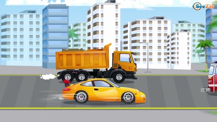 The Truck and The Crane Car Surprise | Kids Animation | Real Trucks for Children