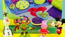 NEW PLAY DOH Cookie Creations ✪ Frozen Olaf Peppa Pig Mickey Mouse TMNT Ninja Turtles Play