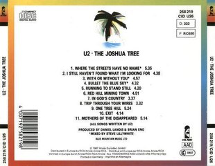 U2: 'The Joshua Tree'; Full CD Album Uploaded in 720p HD