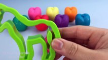 Jouer et Apprendre couleurs avec éclat jouer pâte pommes visage amusement pour enfants