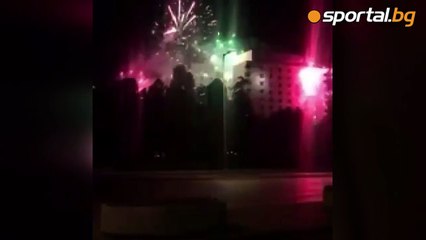 Levski Sofya taraftarları Hajduk'u rahat bırakmadı