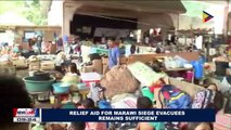 Relief aid for Marawi Siege evacuees remains sufficient
