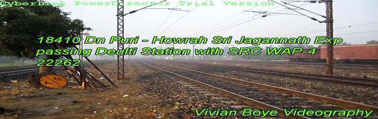 [HD] SRC WAP-4 22262 with Sri Jagannath Express at Deulti